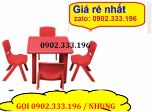 Nơi chuyên bán bàn nhựa hình ovan cho mầm non
