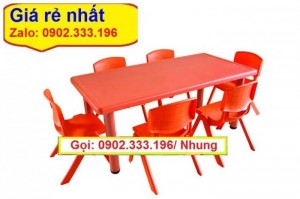 Nơi chuyên bán bàn nhựa bán nguyệt mầm non
