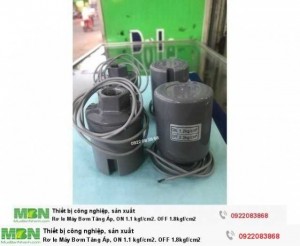 Rơ le Máy Bơm Tăng Áp, ON 1.1 kgf/cm2. OFF 1.8kgf/cm2