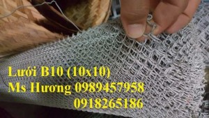 Sản xuất lưới B10 ô 10x10, B20 ô 20x20, B30 ô 30x30 mạ kẽm nhúng nóng