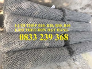 Lưới thép b20 ô 20x20, Lưới b30 ô 30x30 bọc nhựa, mạ kẽm khổ 2m, 2,2m