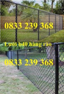 Lưới thép hàng rào B40 bọc nhựa khổ 2,4m, Lưới làm sân tennis, Sân bóng đá mini
