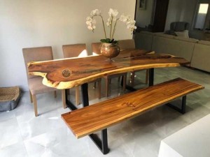 Mặt Bàn Ăn Gỗ Nguyên Tấm
