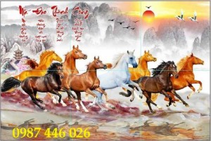 Tranh gạch men mã ngựa- tranh ốp tường HP5622
