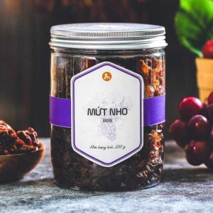 Mứt Nho Langfarm 250g, Đặc Sản Đà Lạt, Mẫu Nắp Nhôm - MSN181653