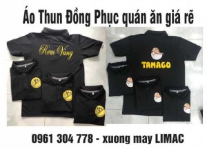 Áo Thun Đồng Phục Quán Ăn Giá Chỉ 65K