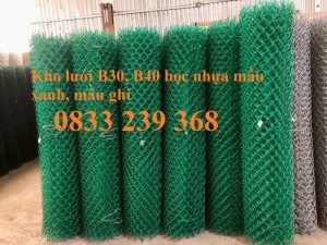Lưới thép B40 mạ kẽm và bọc nhựa ô 50x50, 60x60 khổ 2m, 2,2m