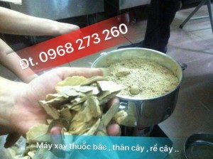 Máy xay nấm linh chi, củ tam thất thành bột mịn