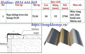Phân phối nẹp chống trơn cầu thang tại Hải Phòng, Hải Dương, Quảng Ninh