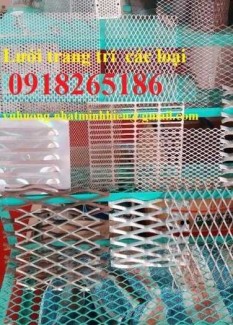 Lưới mắt cáo làm hàng rào, Lưới hình thoi trát tường, Lưới trang trí