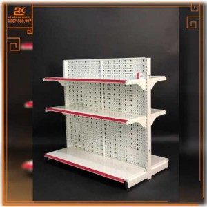 Kệ Tole Lỗ giữa nhà (2 mặt)-Dài 120 x Rộng 70 x Cao 120 x 3 tầng