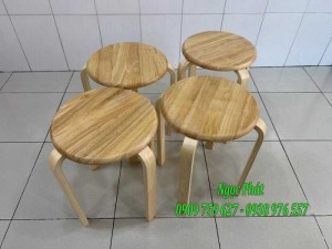 Ghế đôn gỗ - Ghế đẩu - Ghế gỗ Ngọc Phát