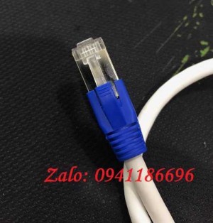 Đầu bấm hạt mạng Cat6A stp Có đuôi, Đầu nối STP Cat6A cho cáp 22-23 AWG