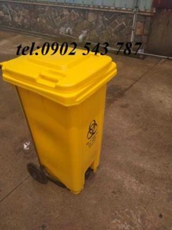 Thùng rác y tế màu vàng ,thùng đựng rác y tế