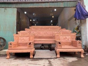 Bộ bàn ghế giá cổ phù dung gỗ hương đá