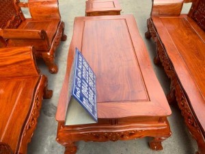 Bộ bàn ghế phòng khách kiểu hoàng gia gỗ hương đá