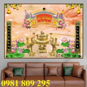 Đức lưu quang - gạch tranh 3d ốp phòng thờ