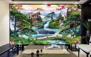 Tranh 3d phong cảnh thiên nhiên - gạch tranh 3d