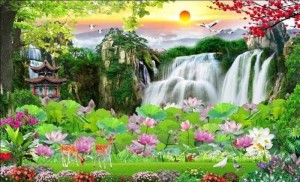 Tranh gạch 3d cảnh thiên nhiên - DB65