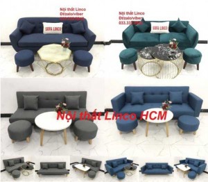 Bộ ghế sofa bed, sofa giường, sofa băng giá rẻ Nội thất Linco HCM Tphcm Sài Gòn Gò Vấp