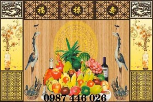 Tranh gạch ốp phòng thờ HP4111