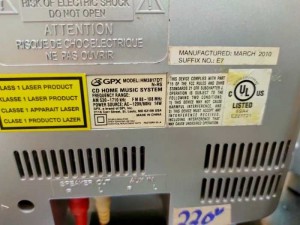 Dàn máy CD mini GPX HM3817DT .