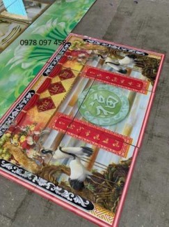 Tranh gạch trang trí phòng gia tiên