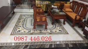 Gạch thảm trang trí nền phòng khách khổ lớn HP7211