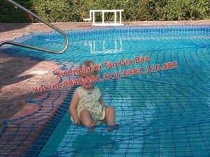 Lưới an toàn bể bơi, lưới căng an toàn khu trống rộng