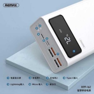 Pin sạc dự phòng Remax 50.000mah RPP-162 chính hãng Remax