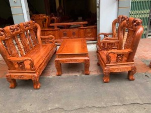 Bộ bàn ghế đồng kỵ minh quốc đào gỗ hương đ