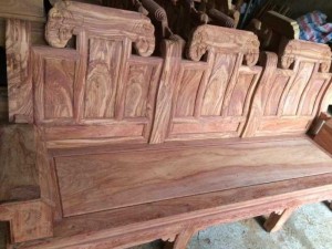 Bộ bàn ghế phòng khách âu á hộp kiểu như ý voi gỗ hương đá