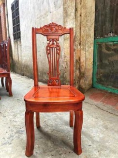 Bộ Bàn Ghế Phòng Ăn Kiểu Bàn tròn - gỗ xoan đào