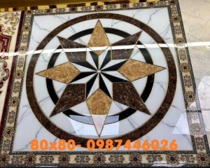 Gạch chiếu nghỉ, thảm gạch hoa văn phòng khách