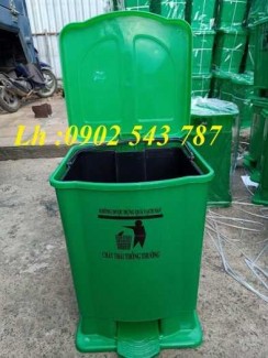 Thùng rác đạp chân y tế 15 lít ,thùng rác 20 lít y tế