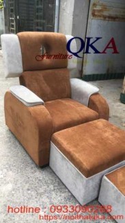 Mẫu ghế foot massage QKA 01 bọc nỉ cao cấp