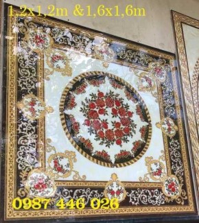 Gạch chiếu nghỉ, gạch thảm hoa văn vuông HP721