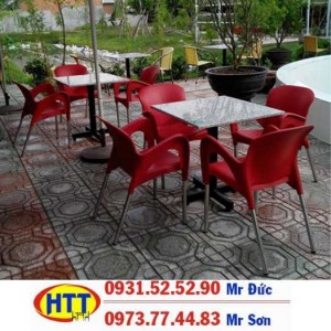 Xả kho bàn ghế cafe nhựa giá rẻ HTN091