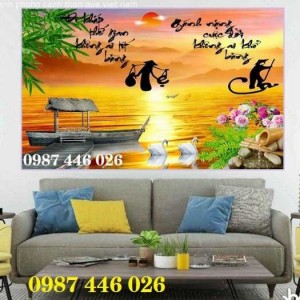 Tranh tường phong cảnh thiên nhiên, gạch trang trí HP0247