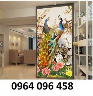 Tranh chim công - tranh gạch chim công - CBB76