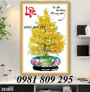 Tranh 3d hoa mai cát tường - gạch tranh