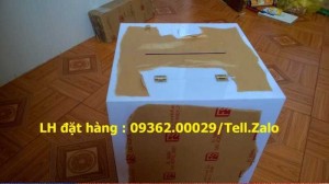 Lựa chọn thùng bỏ phiếu mica, thùng bốc thăm trúng thưởng đúng nhu cầu sử dụng