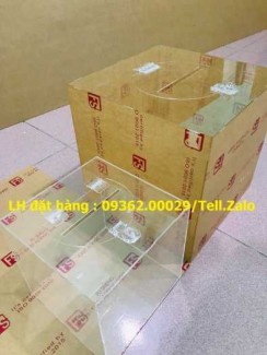 Lựa chọn thùng bỏ phiếu mica, thùng bốc thăm trúng thưởng đúng nhu cầu sử dụng