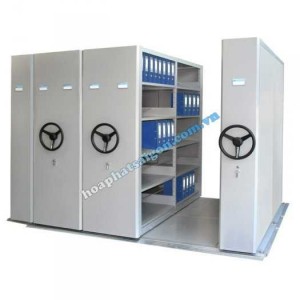 Tủ lưu Hồ Sơ Di Động Compactor tay quay