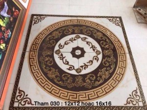 Gạch thảm chiếu nghỉ trang trí hoa văn đẹp HP5844