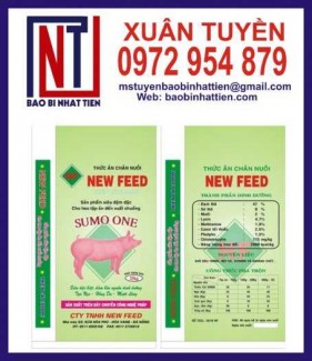 In bao PP dệt đựng thức ăn chăn nuôi gia súc