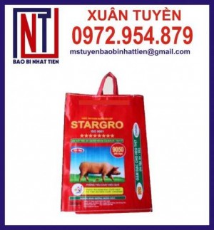 In bao PP dệt đựng thức ăn chăn nuôi gia súc