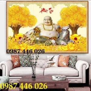Tranh thần tài- gạch tranh ốp tường HP4566