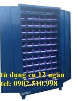 Tủ dụng cụ cơ khí, tủ dụng cụ 12 ngăn có khóa, tủ đựng ốc,đinh,vít,cơ khí, tủ kết hợp.
