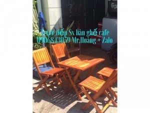 Bàn ghế xếp cafe giá tốt